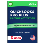 QuickBooks Desktop Pro Plus 2024 No Subscription Lifetime (3-Users) | Windows