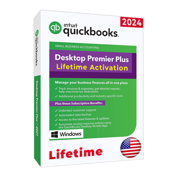 QuickBooks Desktop Premier Plus 2024 Lifetime No Subscription | Windows